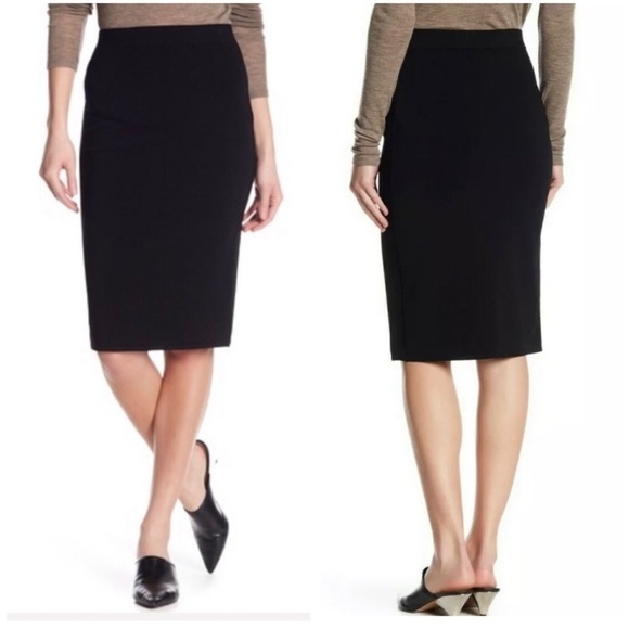 Vince Jersey Knit Pencil Skirt size Small Black NWT